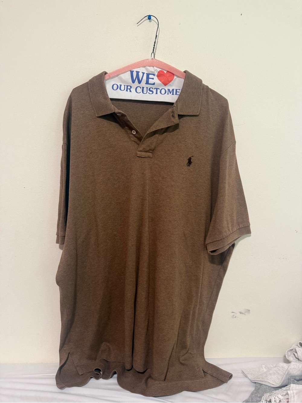 Ralph Lauren Brown Short-Sleeve Polo Shirt